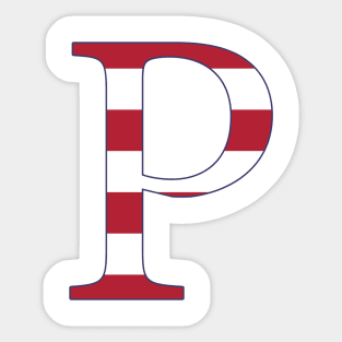 American P Sticker